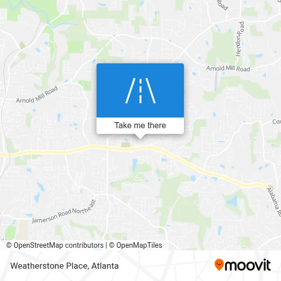 Weatherstone Place map