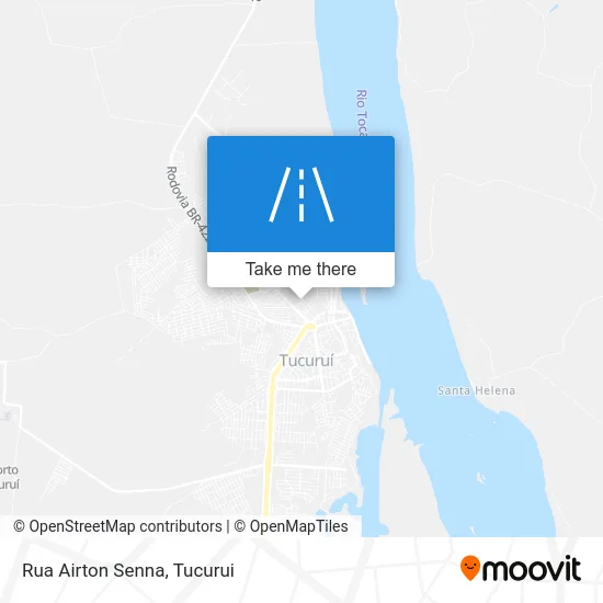 Rua Airton Senna map