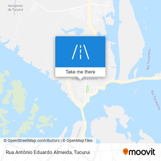 Mapa Rua Antônio Eduardo Almeida