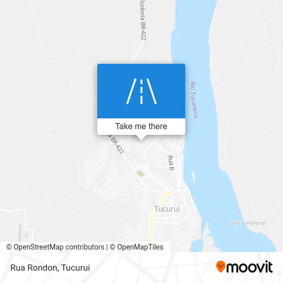 Rua Rondon map