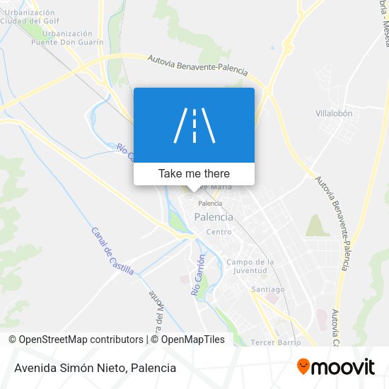 Avenida Simón Nieto map