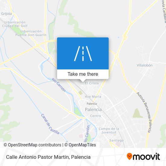 Calle Antonio Pastor Martín map