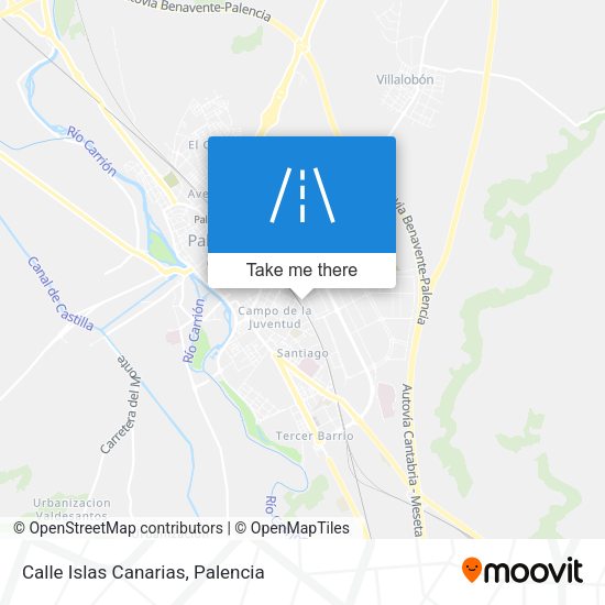 Calle Islas Canarias map