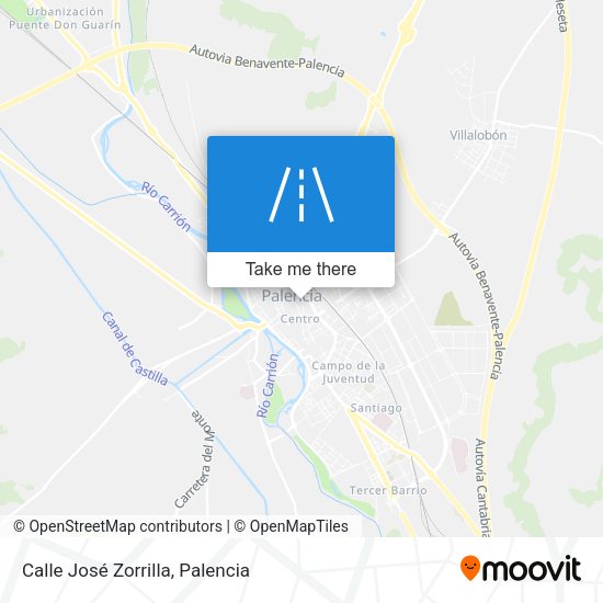 Calle José Zorrilla map