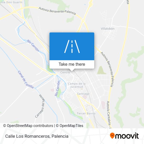 Calle Los Romanceros map