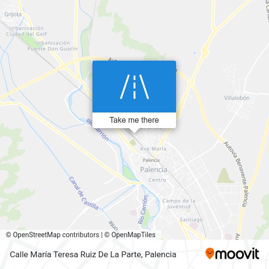 Calle María Teresa Ruiz De La Parte map