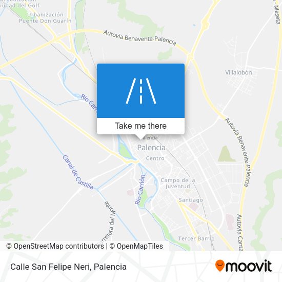 Calle San Felipe Neri map