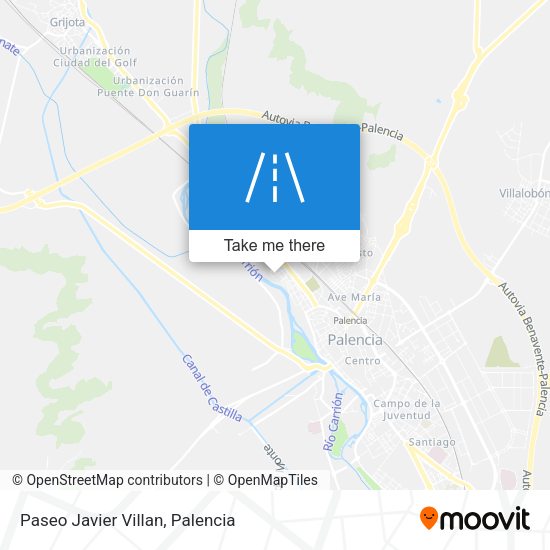 Paseo Javier Villan map