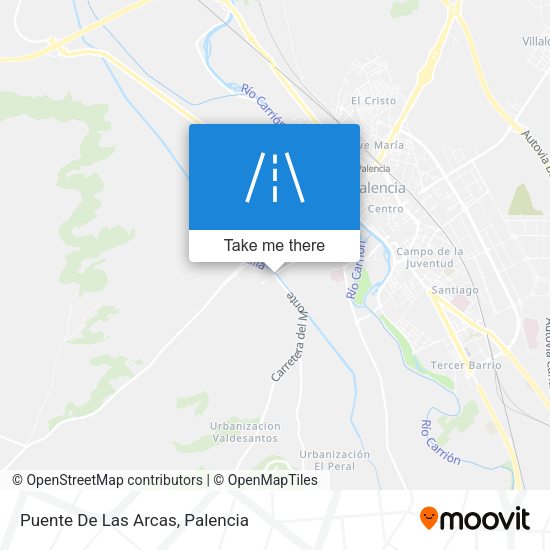 Puente De Las Arcas map