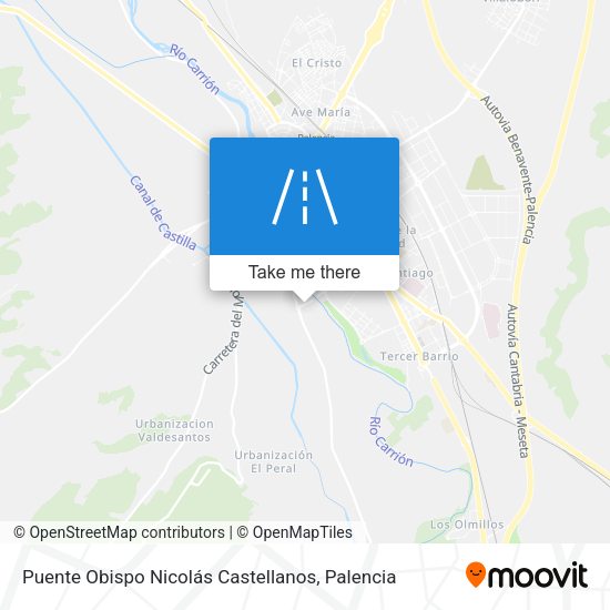 Puente Obispo Nicolás Castellanos map