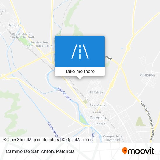 Camino De San Antón map