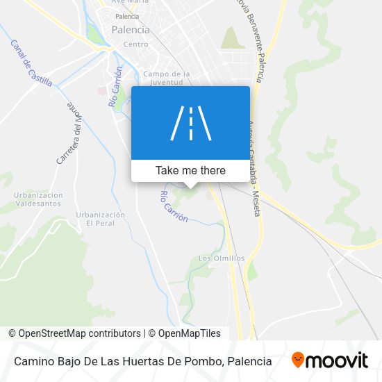 Camino Bajo De Las Huertas De Pombo map
