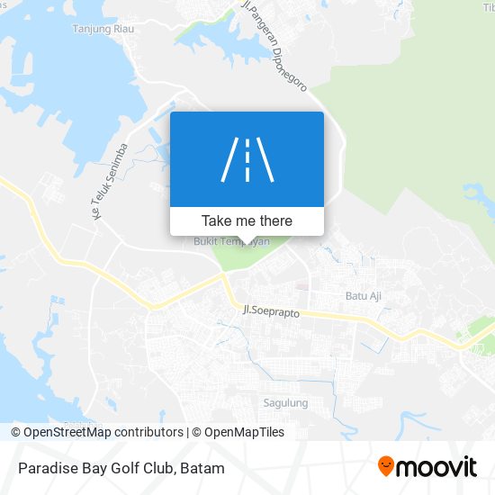 Paradise Bay Golf Club map