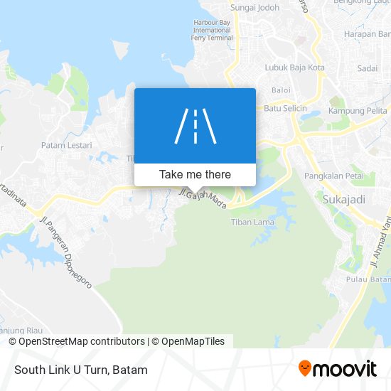 South Link U Turn map