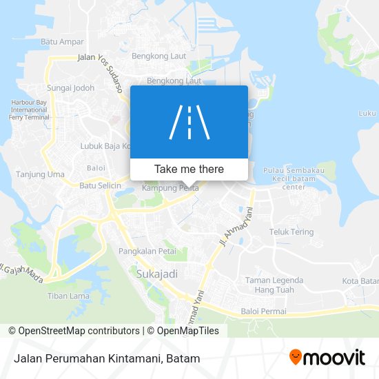 Jalan Perumahan Kintamani map