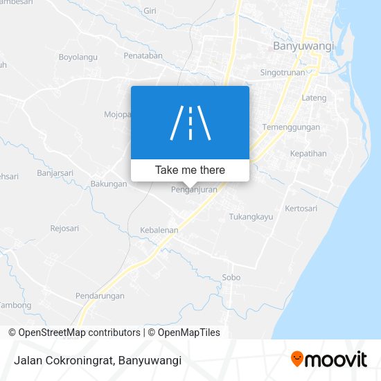 Jalan Cokroningrat map
