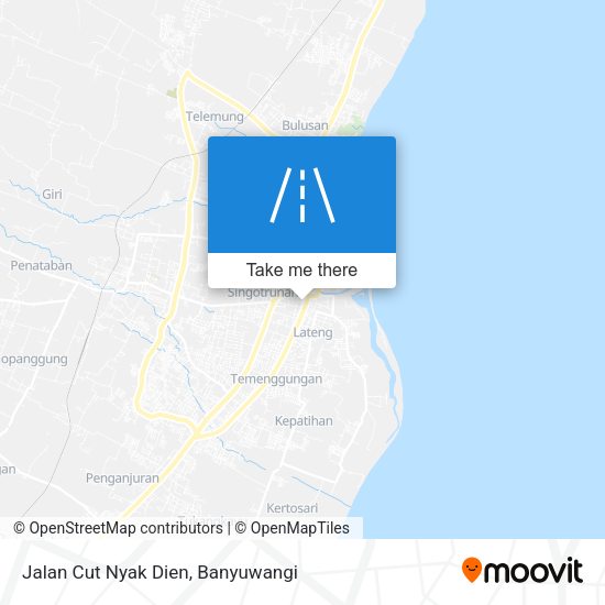 Jalan Cut Nyak Dien map
