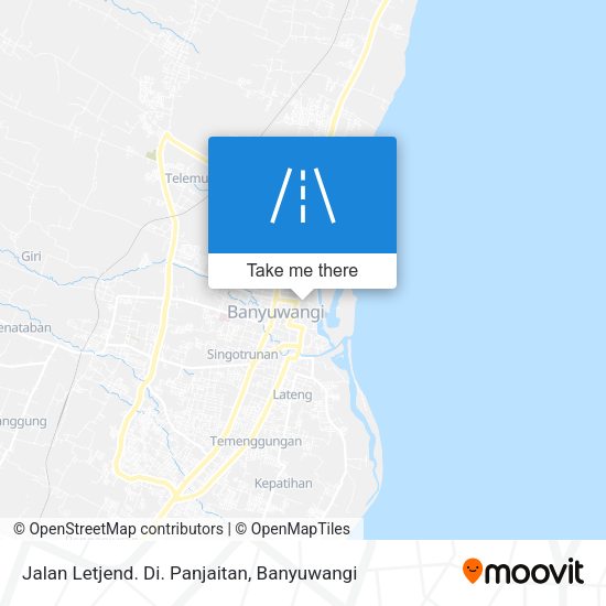 Jalan Letjend. Di. Panjaitan map