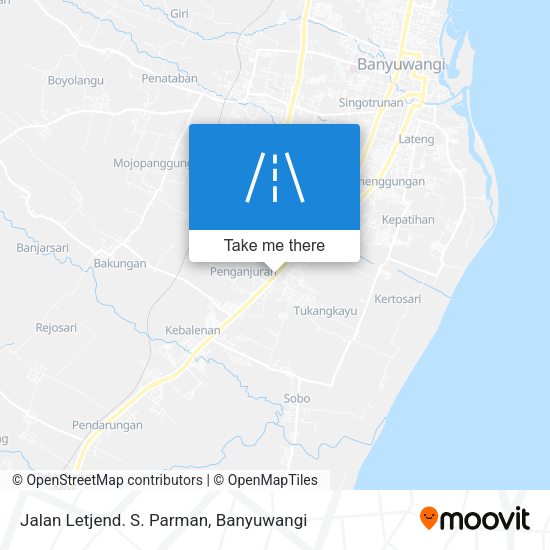 Jalan Letjend. S. Parman map
