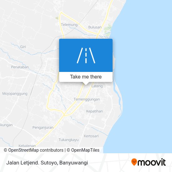Jalan Letjend. Sutoyo map