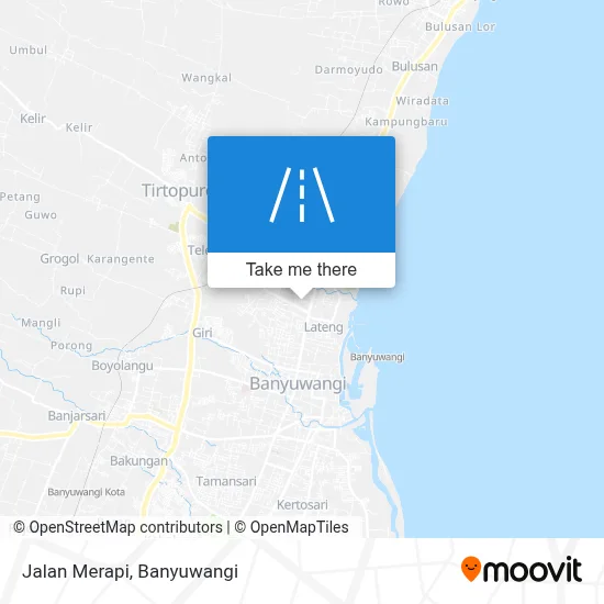 Jalan Merapi map