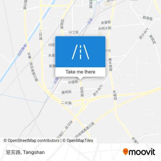 迎宾路 map