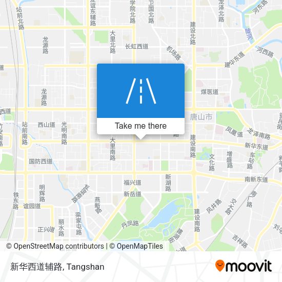 新华西道辅路 map