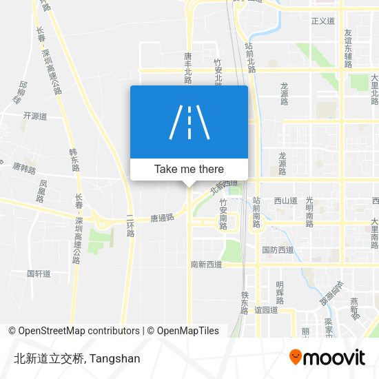 北新道立交桥 map
