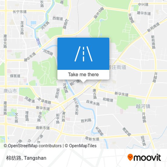 棉纺路 map