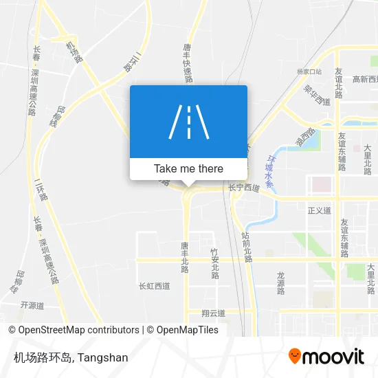 机场路环岛 map