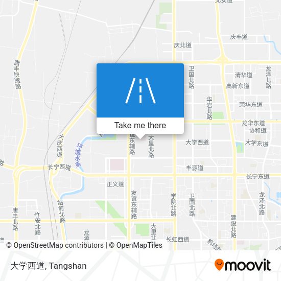 大学西道 map