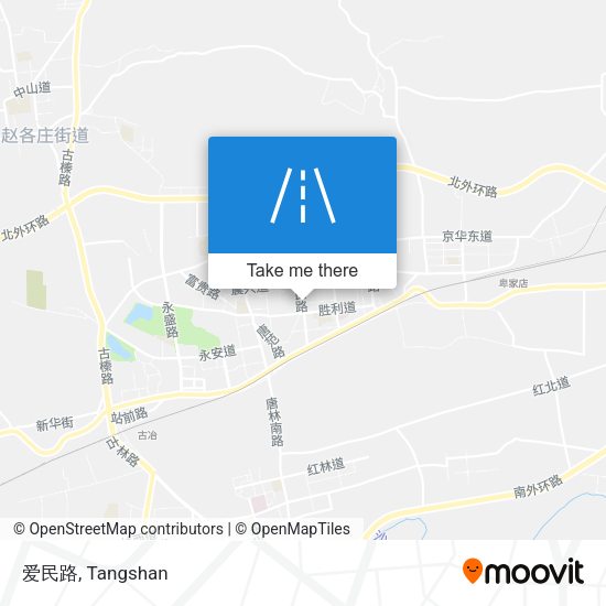 爱民路 map