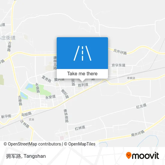 拥军路 map
