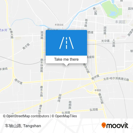 车轴山路 map
