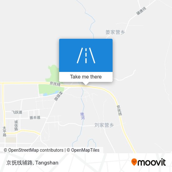 京抚线辅路 map