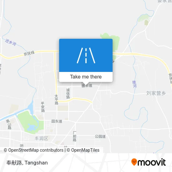 奉献路 map