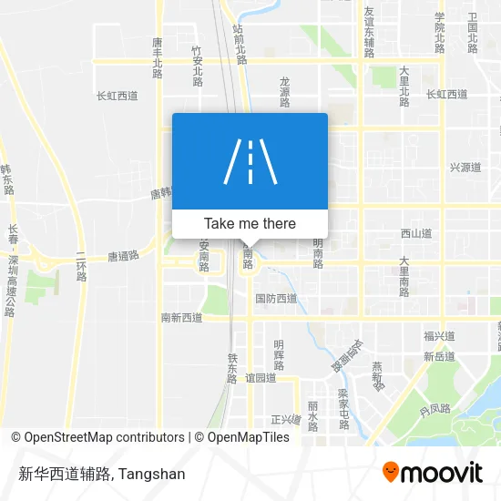 新华西道辅路 map