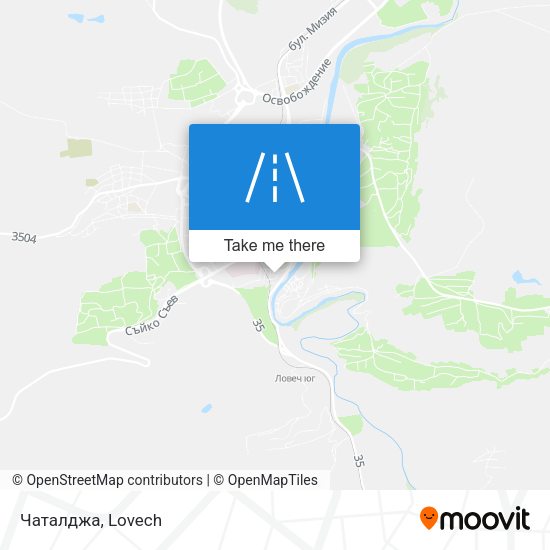 Чаталджа map