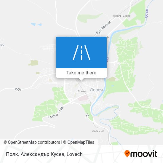 Полк. Александър Кусев map