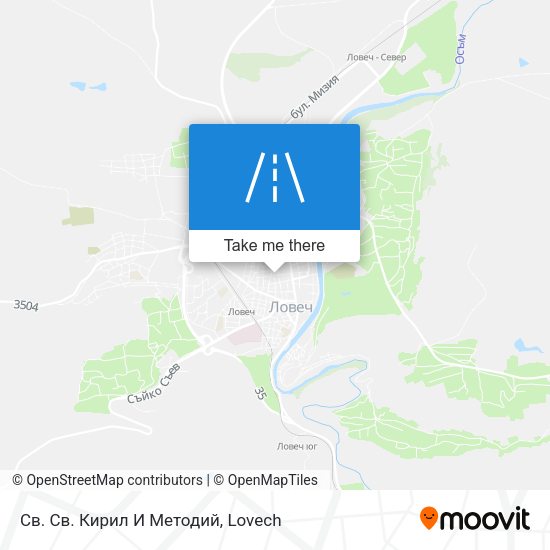 Св. Св. Кирил И Методий map