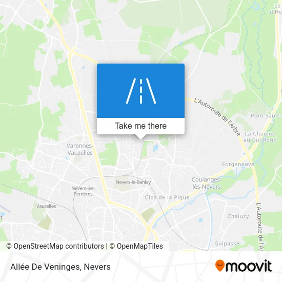 Allée De Veninges map