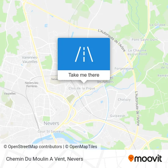 Chemin Du Moulin A Vent map