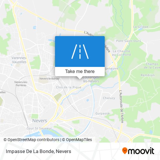 Mapa Impasse De La Bonde