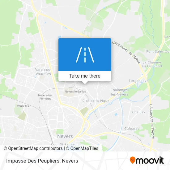Impasse Des Peupliers map