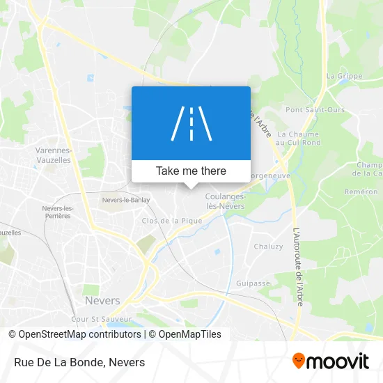 Rue De La Bonde map