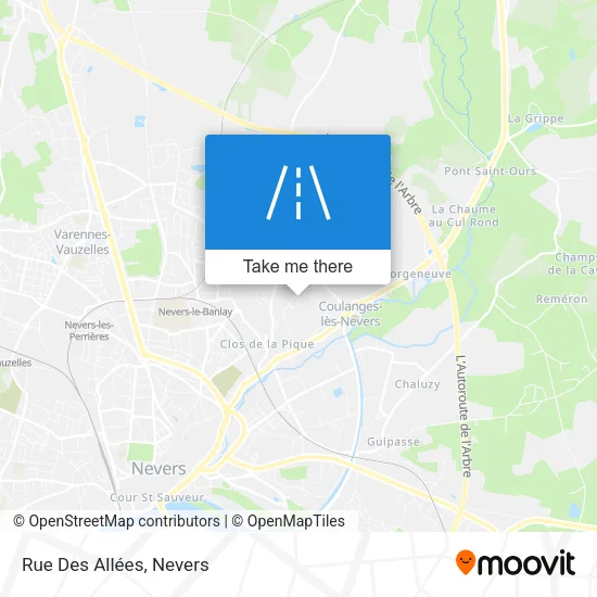 Rue Des Allées map