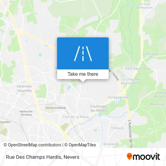 Rue Des Champs Hardis map