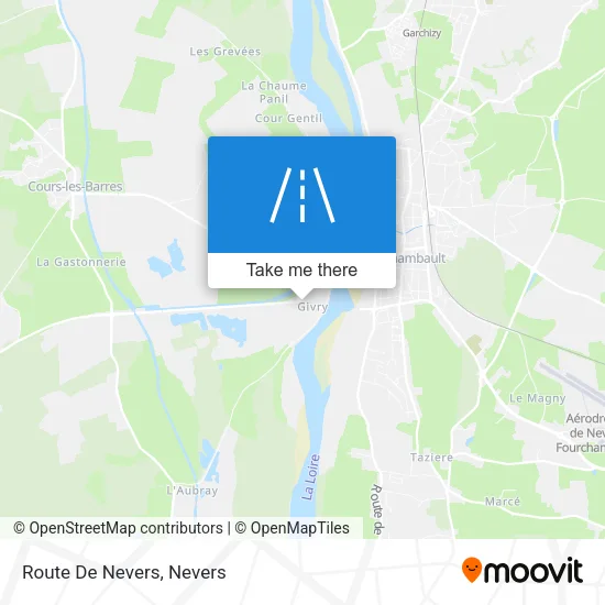 Route De Nevers map