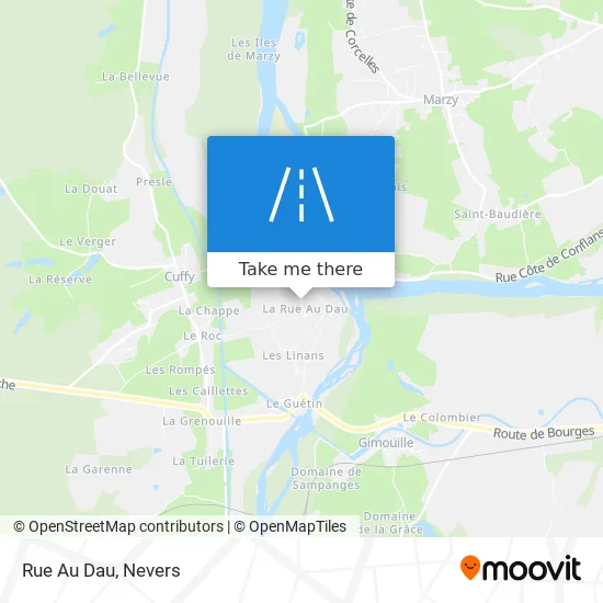 Rue Au Dau map