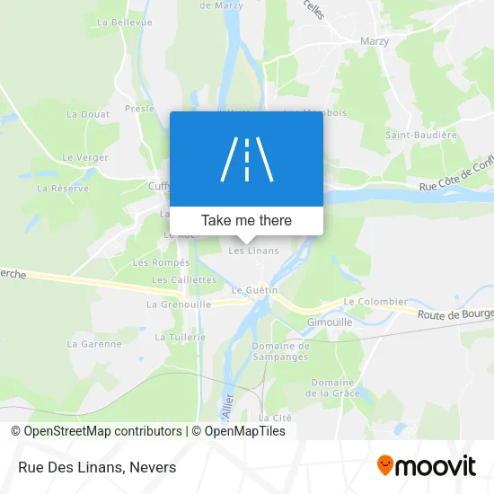 Rue Des Linans map